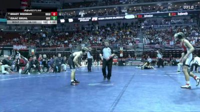 3A-150 lbs Champ. Round 2 - Isaac Bruhl, Ankeny Centennial vs Brady Rissman, Western Dubuque