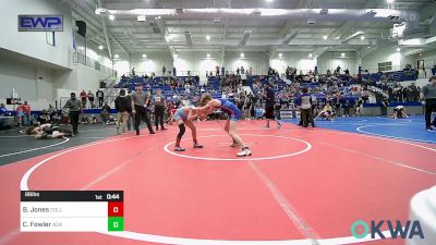 86 lbs Consolation - Braxton Jones, Collinsville Cardinal Youth Wrestling vs Colby Fowler, Ada Youth Wrestling