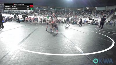55 lbs Consi Of 16 #2 - Barrett Robb, IRONMEN Wrestling Club vs Kanon Zappone, Barnsdall Youth Wrestling