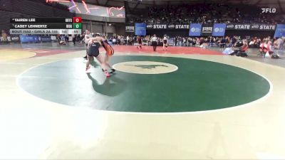 Girls 2A 155 lbs Cons. Semi - Casey Lehnertz, Ridgefield (Girls) vs Tairen Lee, Orting (Girls)