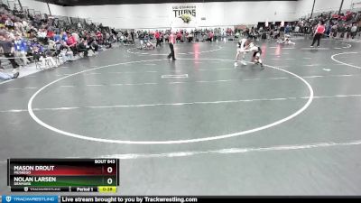 150 lbs Cons. Round 4 - Nolan Larsen, Denmark vs Mason Drout, Muskego