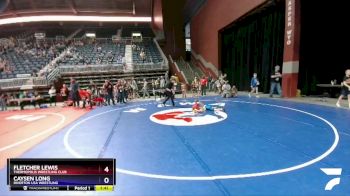 63 lbs Quarterfinal - Fletcher Lewis, Thermopolis Wrestling Club vs Caysen Long, Riverton USA Wrestling