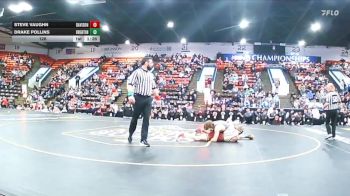 126 lbs Quarterfinals (8 Team) - Drake Pollins, Brighton vs Steve Vaughn, Davison