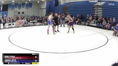 110 lbs Round 4 (6 Team) - Kierra Keys, Nebraska Blue Girls vs Emily Pulk, Minnesota Storm Girls