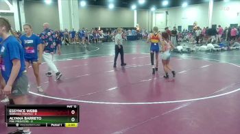 100 lbs Round 6 (8 Team) - Essynce Webb, Nebraska Marvels vs Alyana Barreto, Pink Predators