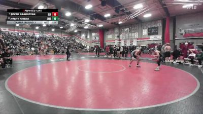 138 lbs Champ. Round 2 - Sevak Arakleyan, Burbank vs Avery Arista, Lakeside