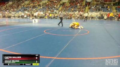 138 lbs Quarterfinal - Havlin DeLong, Northern Lights vs Carter Wallner, Lisbon