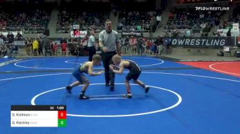 70 lbs Quarterfinal - George Kollman, Elkhorn WC vs Gage Rackley, Choctaw Ironman