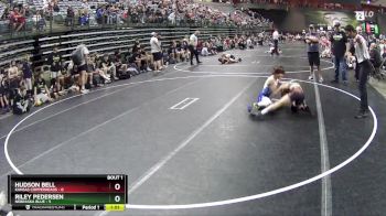 80 lbs Round 1 (6 Team) - Riley Pedersen, Nebraska Blue vs Hudson Bell, Kansas Copperheads