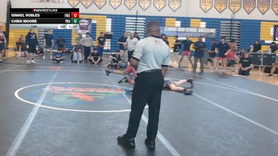 144 lbs Semifinals (8 Team) - CHRIS MOORE, Palm Harbor University vs Ismael Robles, Freedom