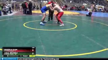 220 lbs Round 1 (4 Team) - Jubal Brumble, 5A Crook County vs Amadeus Elkin, 5A North Eugene