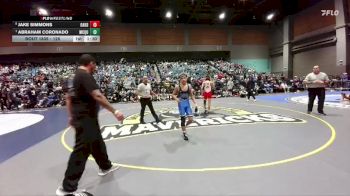 126 lbs Semifinal - Abraham Coronado, Mcqueen vs Jake Simmons, Oakdale