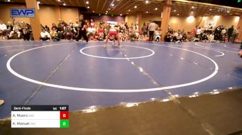 113 lbs Semifinal - Aston Myers, Gladiator Wrestling Club vs Kaleb Manuel, Viking Wrestling Club