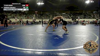 195 lbs Consi Of 8 #2 - Tyler Swier, Tough N Technical Wrestling Club vs Gideon Carlisle, Mighty Bluebirds