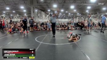 52 lbs Finals (2 Team) - Greyson Bosley, Full Circle vs James Irvine, Journeymen Blue