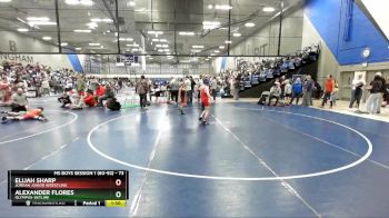 73 lbs Cons. Round 3 - Alexander Flores, Olympus-Skyline vs ELIJAH SHARP, Jordan Junior Wrestling