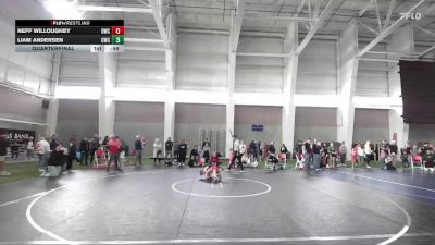 62 lbs Quarterfinal - Neff Willoughby, Delta Wrestling Club vs Liam Andersen, Champions Wrestling Club