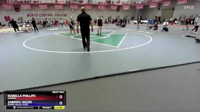 180 lbs Cons. Round 3 - Isabella Phillips, Gannon vs Sabrina Nauss, Grand Valley State