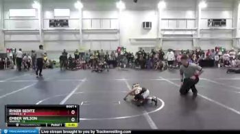 48 lbs Round 1 (10 Team) - Ryker Seditz, Phoenix B vs Ember Wilson, Warrior