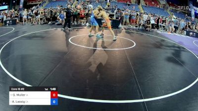 175 lbs Cons 16 #2 - Gavin Muller, IA vs Ashton Lassig, CA