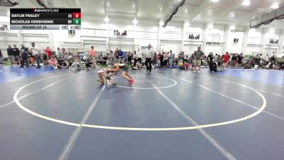 S-96 lbs Round Of 16 - Daylin Fraley, OH vs Nicholas Kershisnik, WV