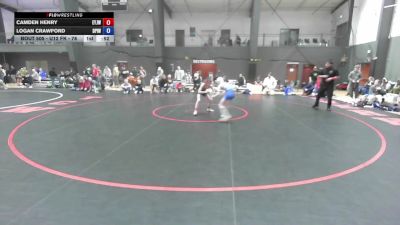 U12 FK - 78 lbs 2nd Place Match - Logan Crawford, Deer Park Ironman Wrestling Club vs Camden Henry, Enumclaw Yellow Jackets Wrestling Club