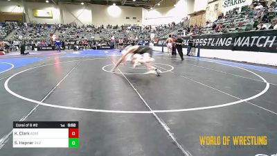 182 lbs Consi Of 8 #2 - Kolby Clark, Upper Valley Aces vs Shane Hepner, Silver State Wrestling Academy