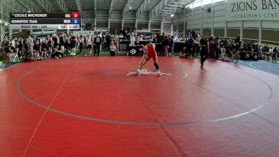 120 lbs Cons. Round 3 - Cecile Michener, California vs Jennifer Tian, Washington