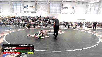 74-82 lbs Quarterfinal - Raelyn Diebel, Gowanda Wrestling vs Tori Lombardo, WRCL Wrestling Club