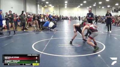 105 lbs Cons. Round 2 - Robert Tingley, Olivet Folkstyle WC vs Nicholas Ryan, Ares WC