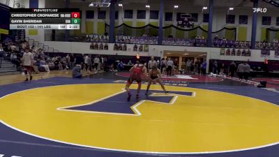 141 lbs Consi Of 8 #1 - Christopher Cropanese, Unattached-Rider vs Gavin Sheridan, Unattached