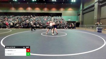 157 lbs Consi Of 32 #2 - Chase Dennis, Clackamas vs Colton Sund, Wisconsin-Eau Claire