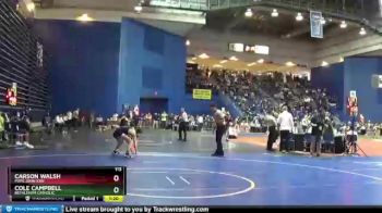 113 lbs Champ. Round 3 - Carson Walsh, Pope John XXIII vs Cole Campbell, Bethlehem Catholic