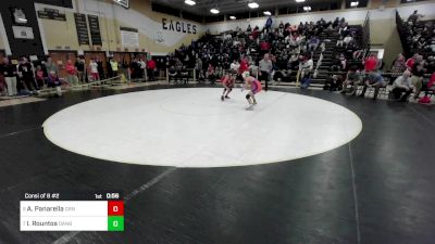 126 lbs Consi Of 8 #2 - Anthony Panarella, Greenwich vs Ioannis Rountos, Danbury