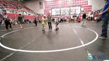 49 lbs Quarterfinal - Baylor Myers, Bridge Creek Youth Wrestling vs Miles Steiner, Standfast
