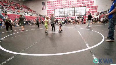 49 lbs Quarterfinal - Baylor Myers, Bridge Creek Youth Wrestling vs Miles Steiner, Standfast