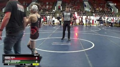 85 lbs Quarterfinal - Aiden Hall, Lakeview vs David Wesierski, Harvest Christian