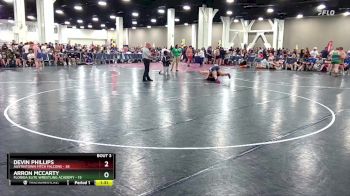 190 lbs Quarterfinals (8 Team) - Devin Phillips, Austintown Fitch Falcons vs Arron McCarty, Florida Elite Wrestling Academy