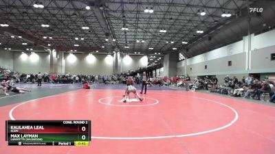 106 lbs Cons. Round 2 - Max Layman, Lafayette (Wildwood) vs Kaulahea Leal, Klein