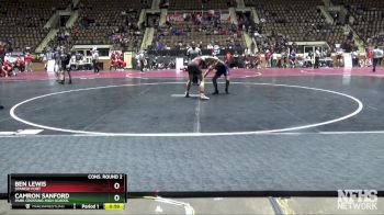 6A 150 lbs Cons. Round 2 - Ben Lewis, Spanish Fort vs Camron Sanford, Park Crossing High School