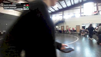 132 lbs 3rd Place - Blayr Strawser, Lehighton vs Jeannie Burnham, East Meredith