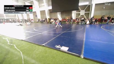 95 lbs Champ. Round 2 - Dylan Soto, Champions Wrestling Club vs Ryker Olsen, Northside Wrestling Club