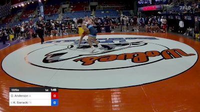 132 lbs Rnd Of 32 - Drew Anderson, IA vs Keagan Sieracki, TX