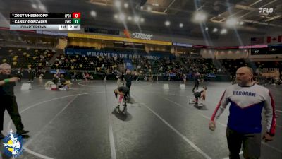 155 lbs Quarterfinal - Cassy Gonzales, Apple Valley vs Zoey Uhlenhopp, AP/GC