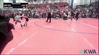 35 lbs Quarterfinal - Chet Clay, Skiatook Youth Wrestling vs Hadley King, Bartlesville Wrestling Club