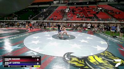 130 lbs Quarterfinal - Colbie Nakano, Hawaii vs Shelby Garten, Idaho