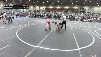 106 lbs 2nd Place - Wyatt Hewit, Shootbox Rigby vs Manny Ayala, The Valley WC