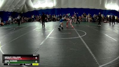 92 lbs Round 1 (3 Team) - Wesley Pollock, Michigan Gold Pitbulls vs Greg Burkes, OMP