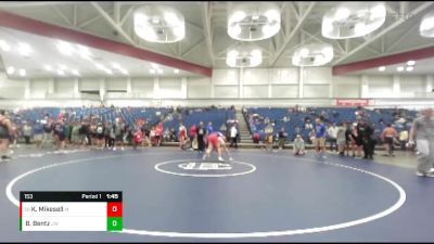 153 lbs Cons. Round 1 - Kameron Mikesell, Webo Wrestling Club vs Brendan Bentz, Club Madison