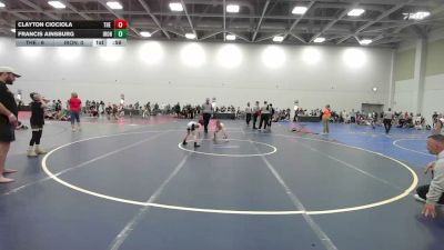 56 lbs Rr Rnd 2 - Clayton Ciociola, The Hunt WC Black - EL vs Francis Ainsburg, Iron Faith Black - EL